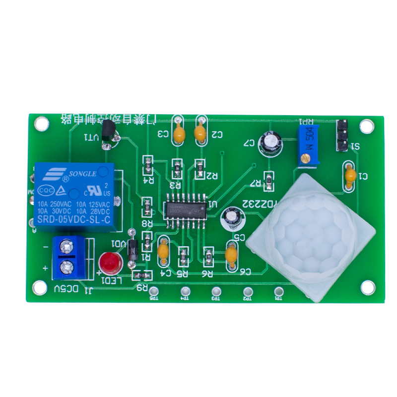 Electronics Diy Pcb Design Projects - Infrarood pyro-elektrische bewegingsmelder schakelaarset, doe-het-zelf toegangscontrole