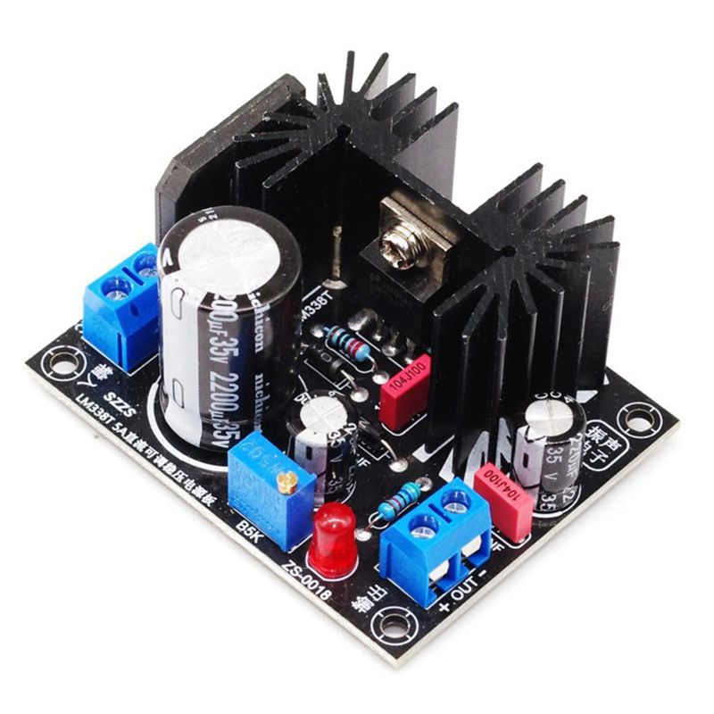 Diy Electronics Power Supply - LM338 5A Uitgangsinstelbare lineaire geregelde voedingskaart