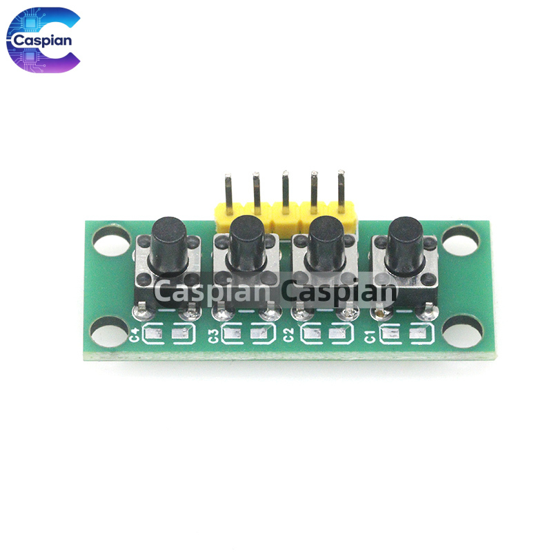 Diy Electronics Raspberry Pi - 1-10PCS 1x4 4-Knop Onafhankelijke Toetsenbord Module