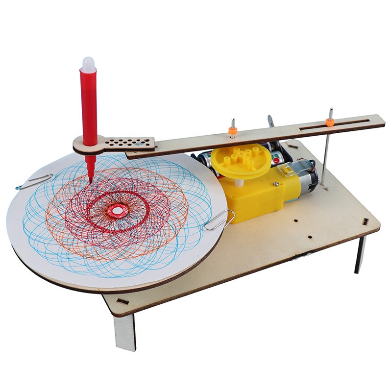 Diy Electronics Kids - 1-3 Stuks DIY Houten Elektrische Plotter