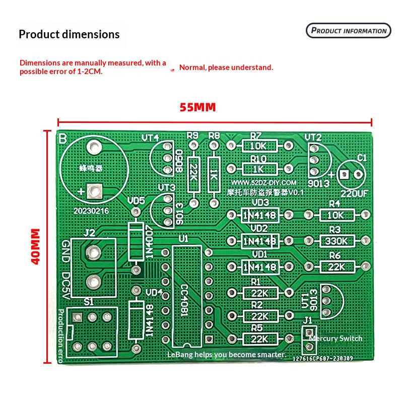 Motorfiets trillings- en diefs - Diy Motorcycle Electronics recensie en prijs