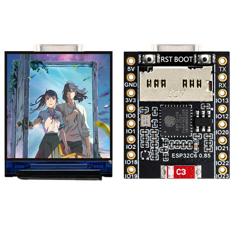 ESP32 C6 0,85 inch 128x128 IPS - Sd Card Module Spi recensie en prijs