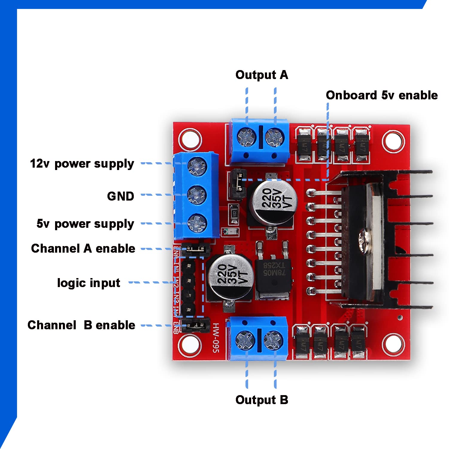 L298N Motor Drive Controller B - L298N Motor Driver recensie en prijs