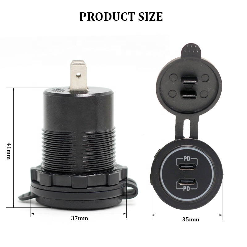 12V USB-C autolader stopcontac - Diy Marine Electronics recensie en prijs