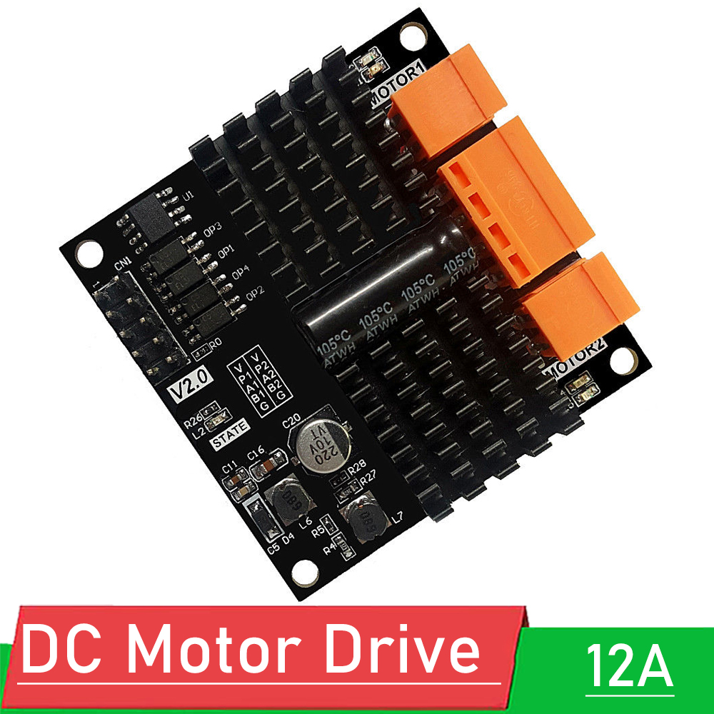 12V 24V 12A Dual Channel DC bo - L298N Motor Driver recensie en prijs
