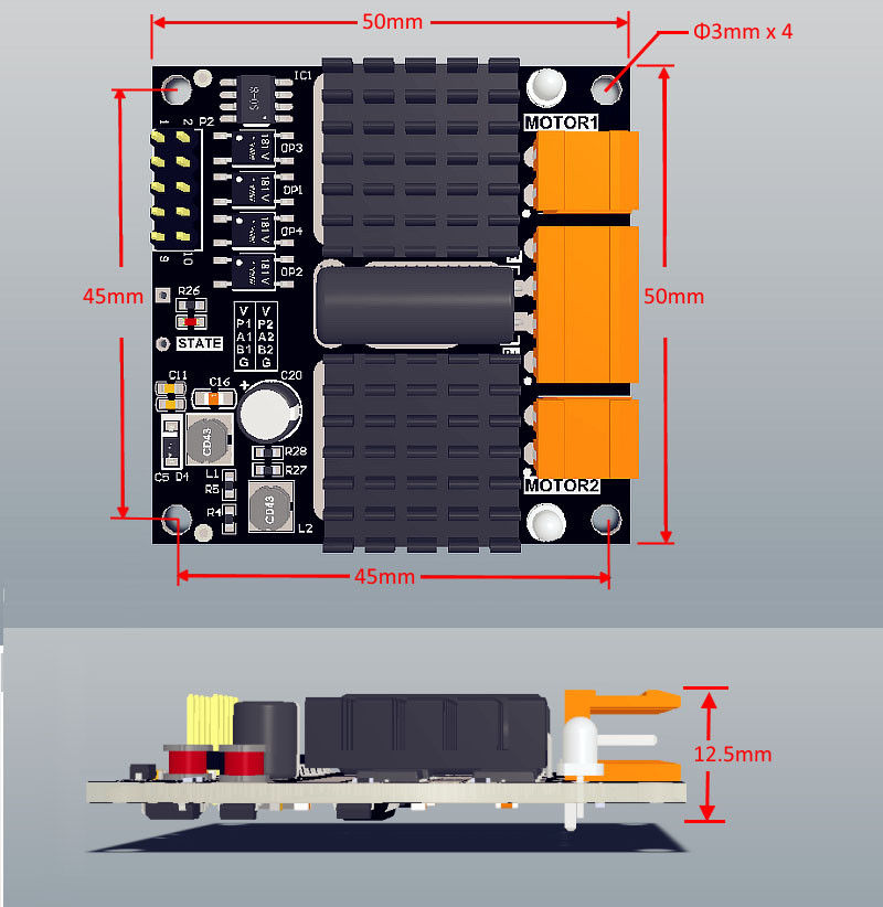 12V 24V 12A Dual Channel DC bo - L298N Motor Driver recensie en prijs