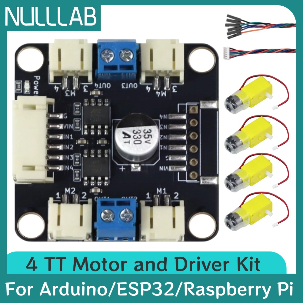 4 TT Motor en Driver Kit 4 DC  - L298N Motor Driver recensie en prijs