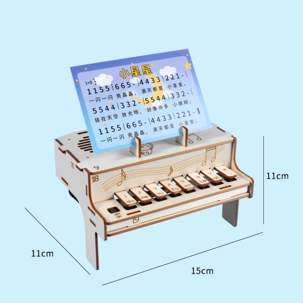 DIY houten elektronische piano - Diy Electronics Kids recensie en prijs
